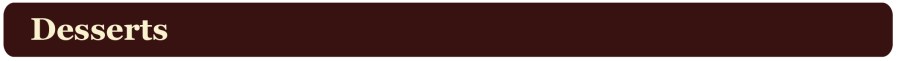 desserts